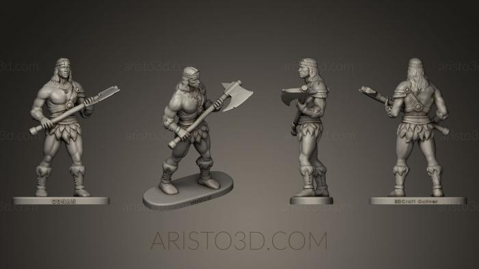 Figurines heroes, monsters and demons (STKM_0166) 3D model for CNC machine